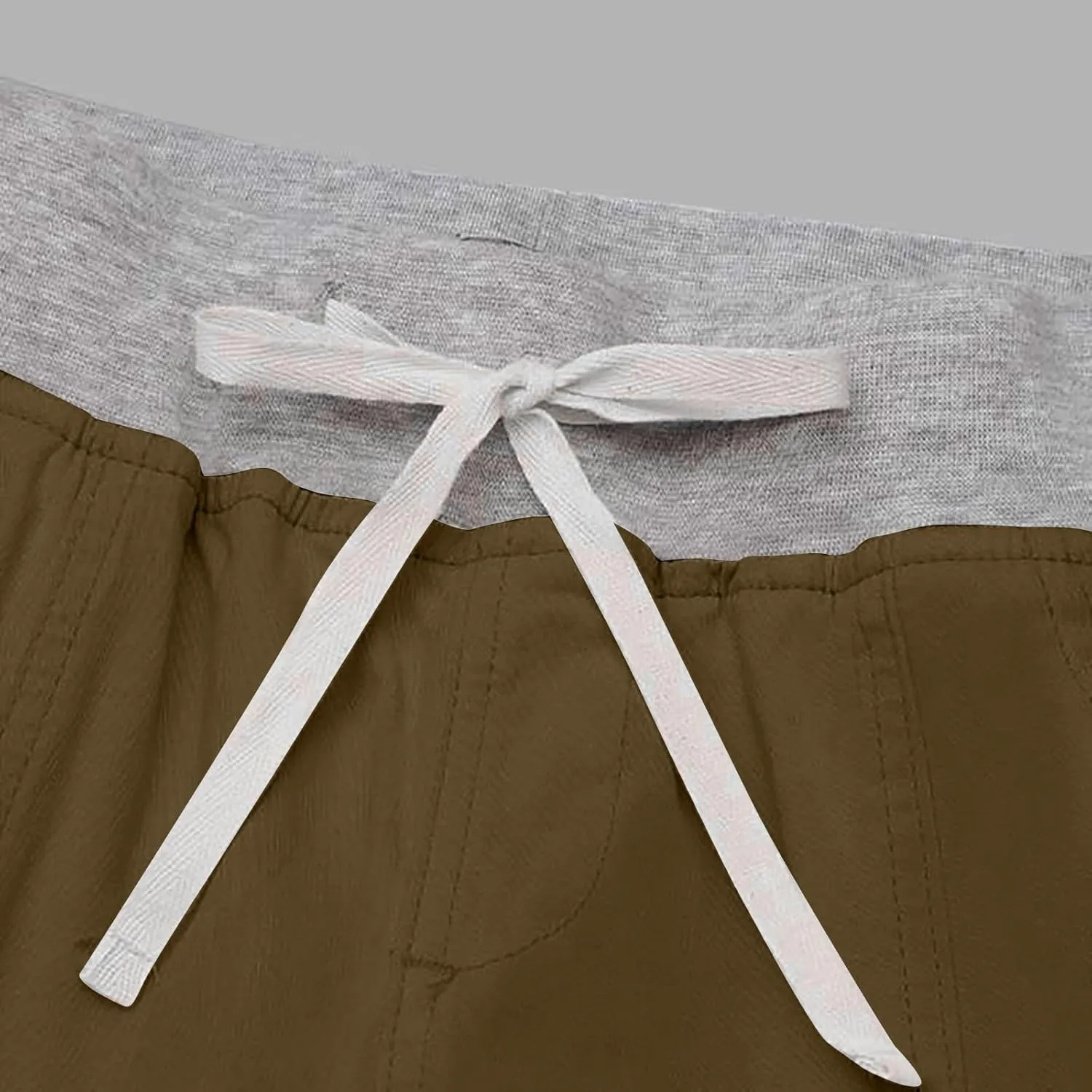 Womens Cargo Pants Mid Rise Hiking Pants Straight Leg Jogger Pants Lightweight Tactical Pants Drawstring Travel Pants