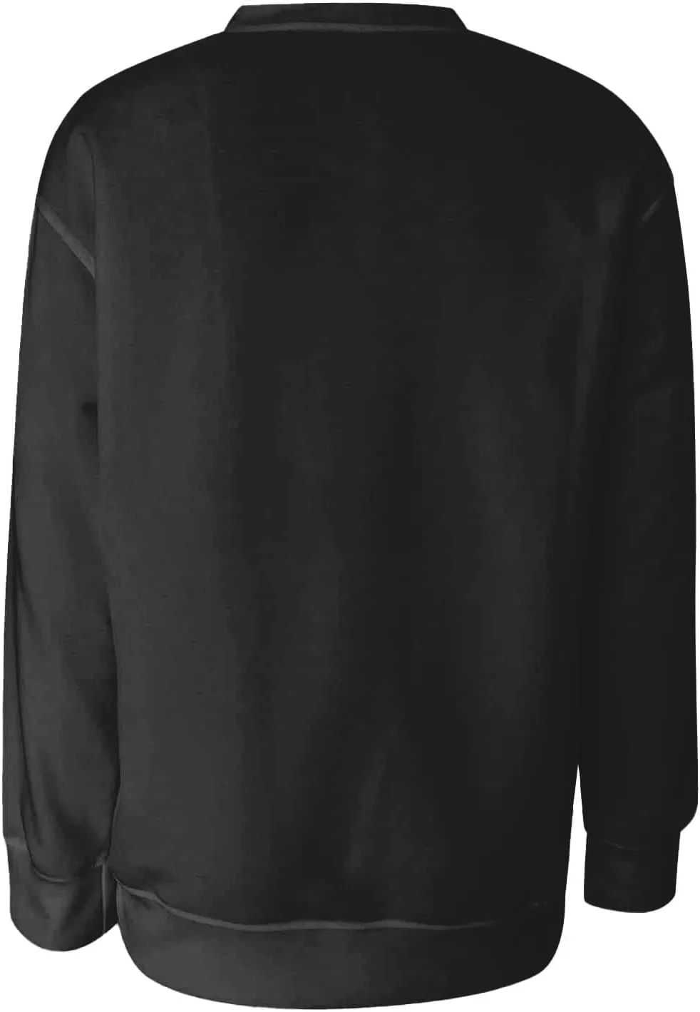 Womens Crewneck Sweatshirts No Hood Fall Long Sleeve Outfits Fashion Solid Oversized Sweatshirt Winter Pullover 2024