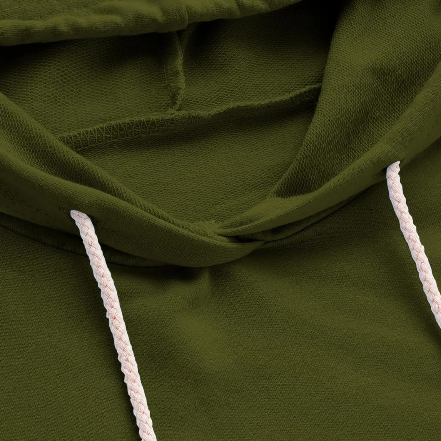 Women's Cropped Hoodies Long Sleeves Fleece Crop Top Sweatshirt with Hooded Drawstring Casual Plain Pullover Blouse