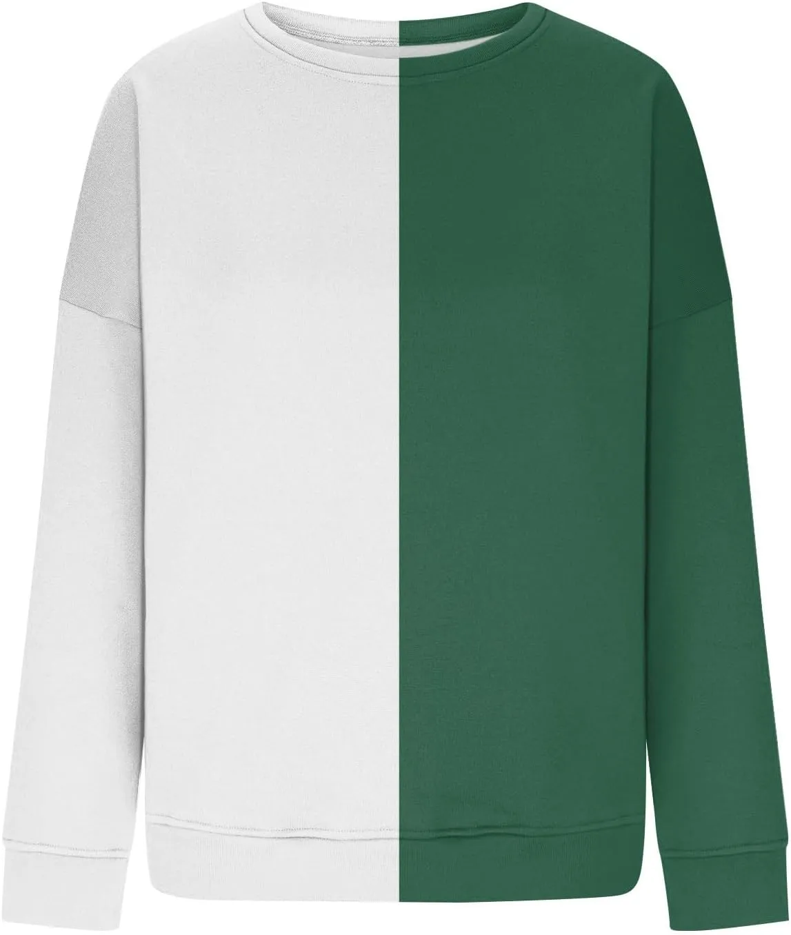 Womens Fall Sweatshirts Dressy Casual Crewneck Striped Color Block Pullover Lightweight Crop Sweatshirts Winter Tops