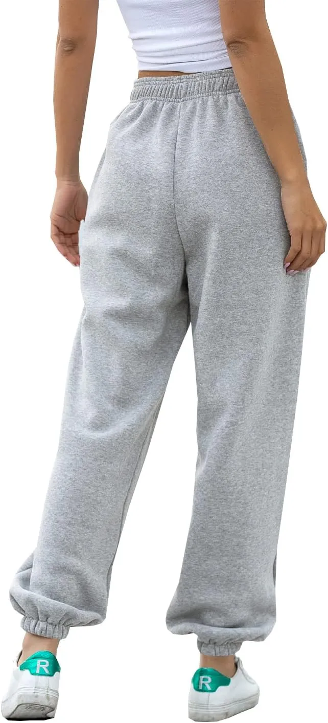 Women's High Waisted Sweatpants Athletic Pants Baggy Joggers Lounge Workout Jogging with Pockets