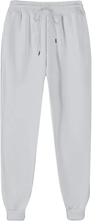 Women's Jogger Pants Warm Fleece Lined Sweatpants High Waist Athletic Pants Trendy Fall Pants Trousers with Pockets