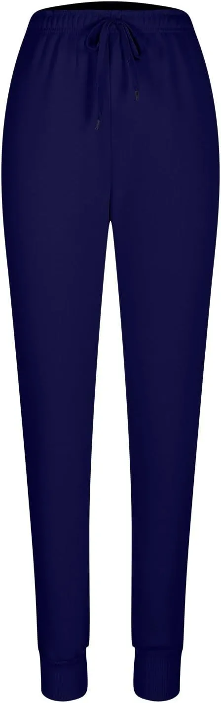 Women's Jogger Pants Warm Fleece Lined Sweatpants High Waist Athletic Pants Trendy Fall Pants Trousers with Pockets