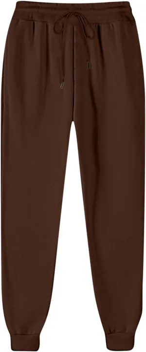 Women's Jogger Pants Warm Fleece Lined Sweatpants High Waist Athletic Pants Trendy Fall Pants Trousers with Pockets
