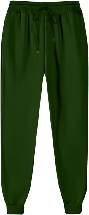 Women's Jogger Pants Warm Fleece Lined Sweatpants High Waist Athletic Pants Trendy Fall Pants Trousers with Pockets