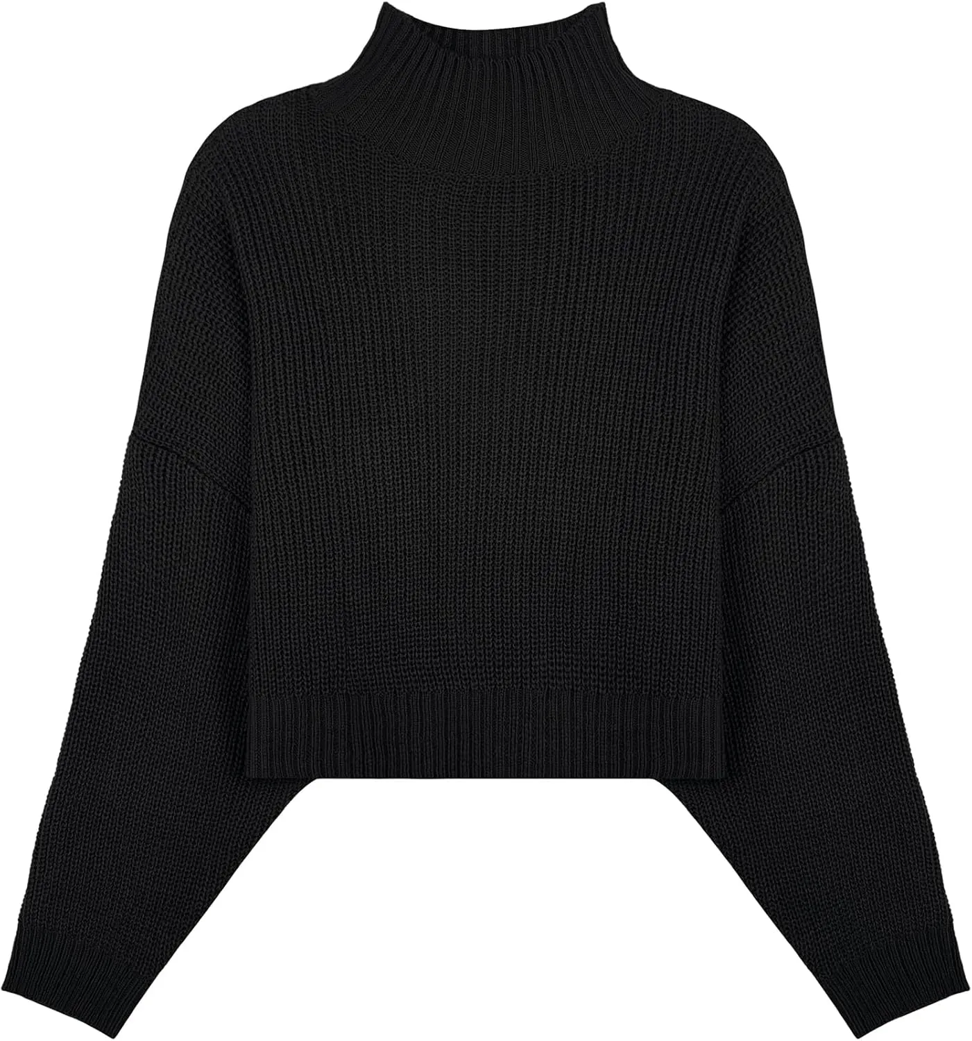 Womens Lightweight Cute Turtleneck Ultra Cropped Sweaters Spring 2025 Ribbed Knit Crop Thin Pullover Sweater