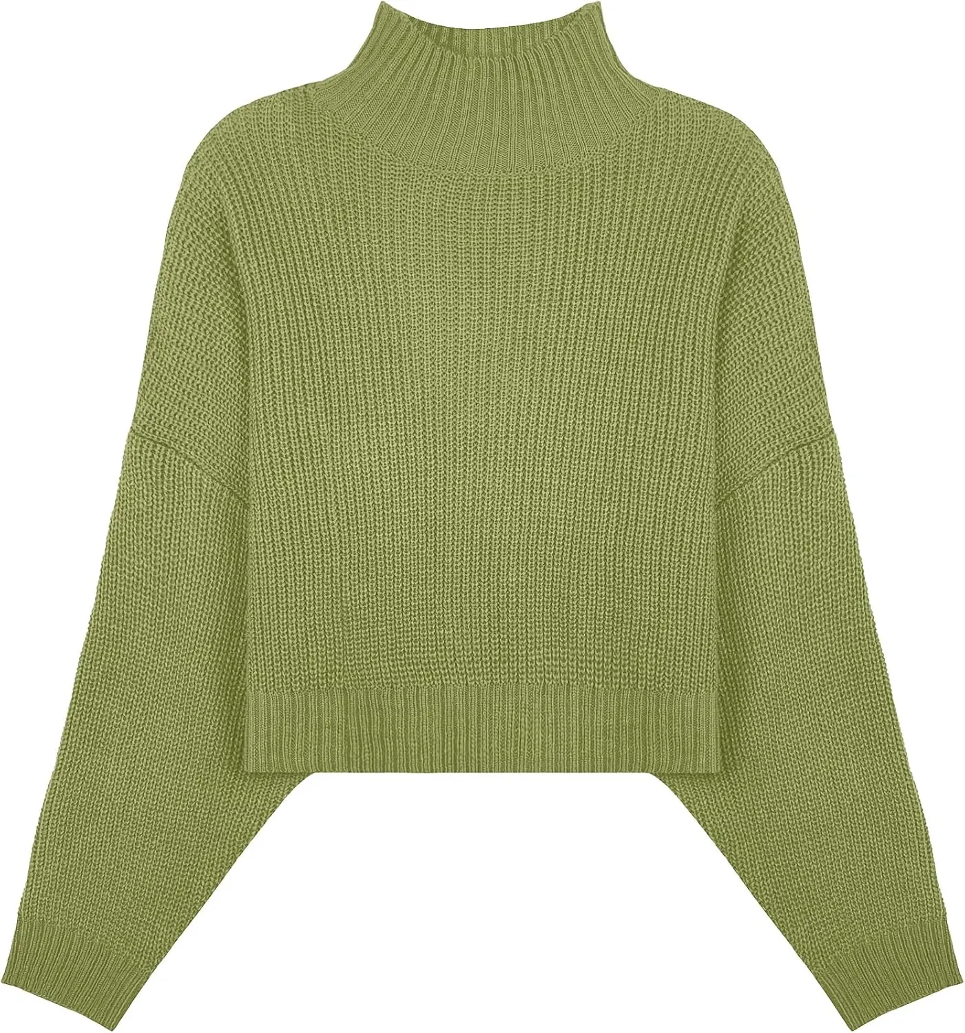 Womens Lightweight Cute Turtleneck Ultra Cropped Sweaters Spring 2025 Ribbed Knit Crop Thin Pullover Sweater