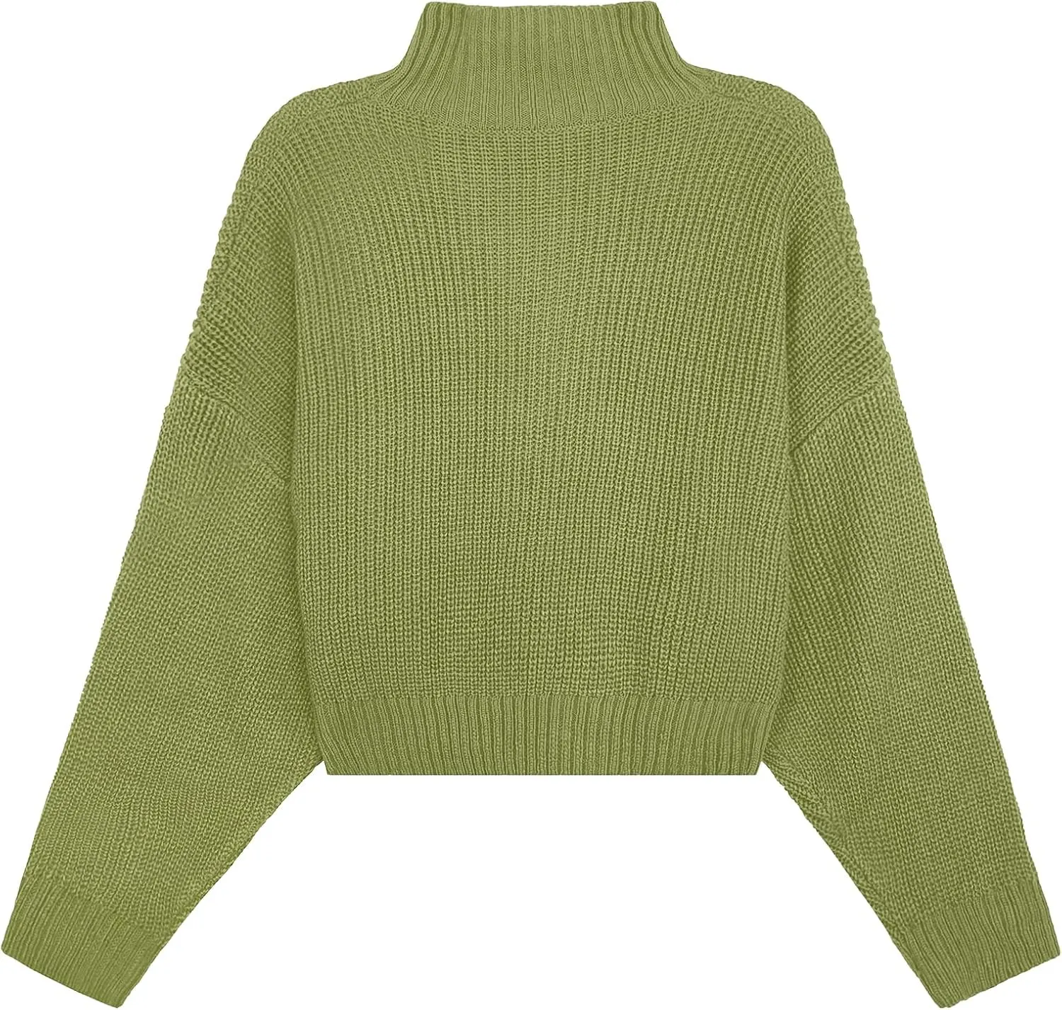 Womens Lightweight Cute Turtleneck Ultra Cropped Sweaters Spring 2025 Ribbed Knit Crop Thin Pullover Sweater