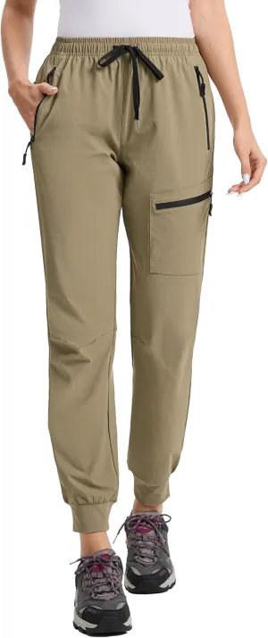 Womens Tall Joggers Hiking Pants 30/32/34 Inseam Cargo Lightweight Quick Dry 4 Pockets Travel Athletic UPF50 