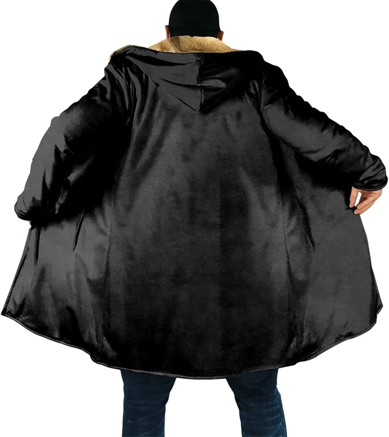 XIAXOGOOL Hoodies for Men Big Tall Heavyweight Fleece Sherpa Lined Sweatshirt Full Zip Hooded Jacket 2023 Winter Thick Coat