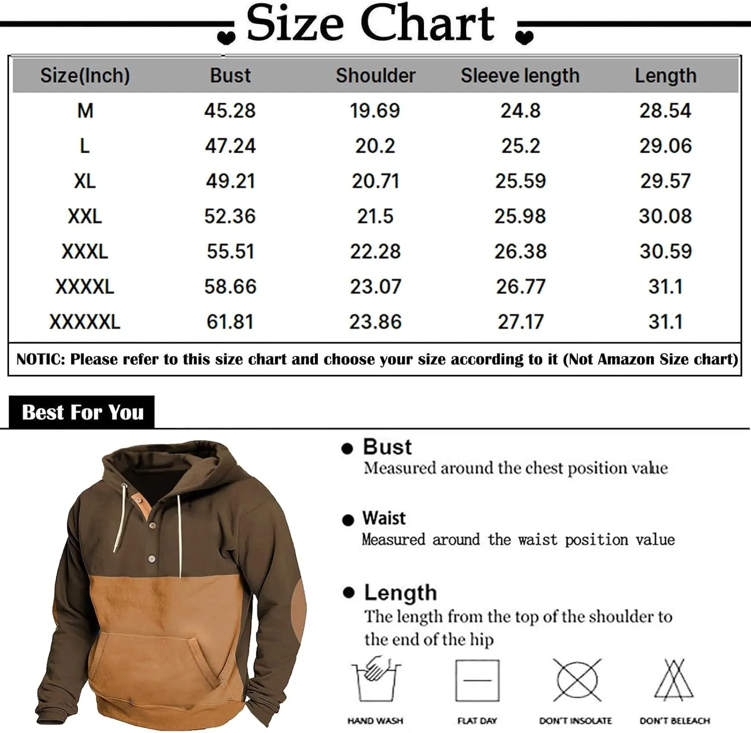 Ymosrh Men's Fashion Hoodies Quarter Button Hoodie Casual Henley Sweatshirt Pullover Workout Athletic Hoodie Sports, M-5XL