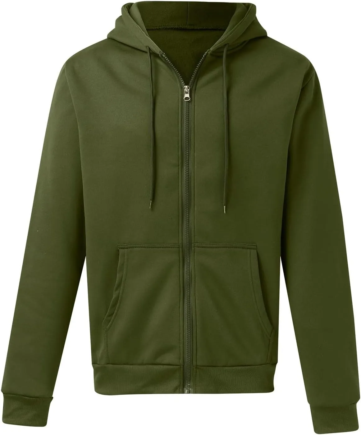 Zip Up Hoodie Men Mens Full Zip Casual Pullover Hoodies Fall Winter Work Sweatshirt Long Sleeve Drawstring Hoodies